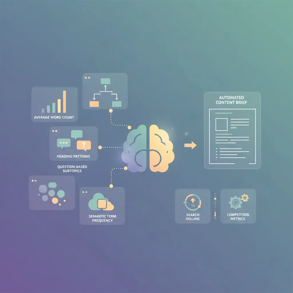 How Does Outranking Build a Content Brief from SERP Analysis?